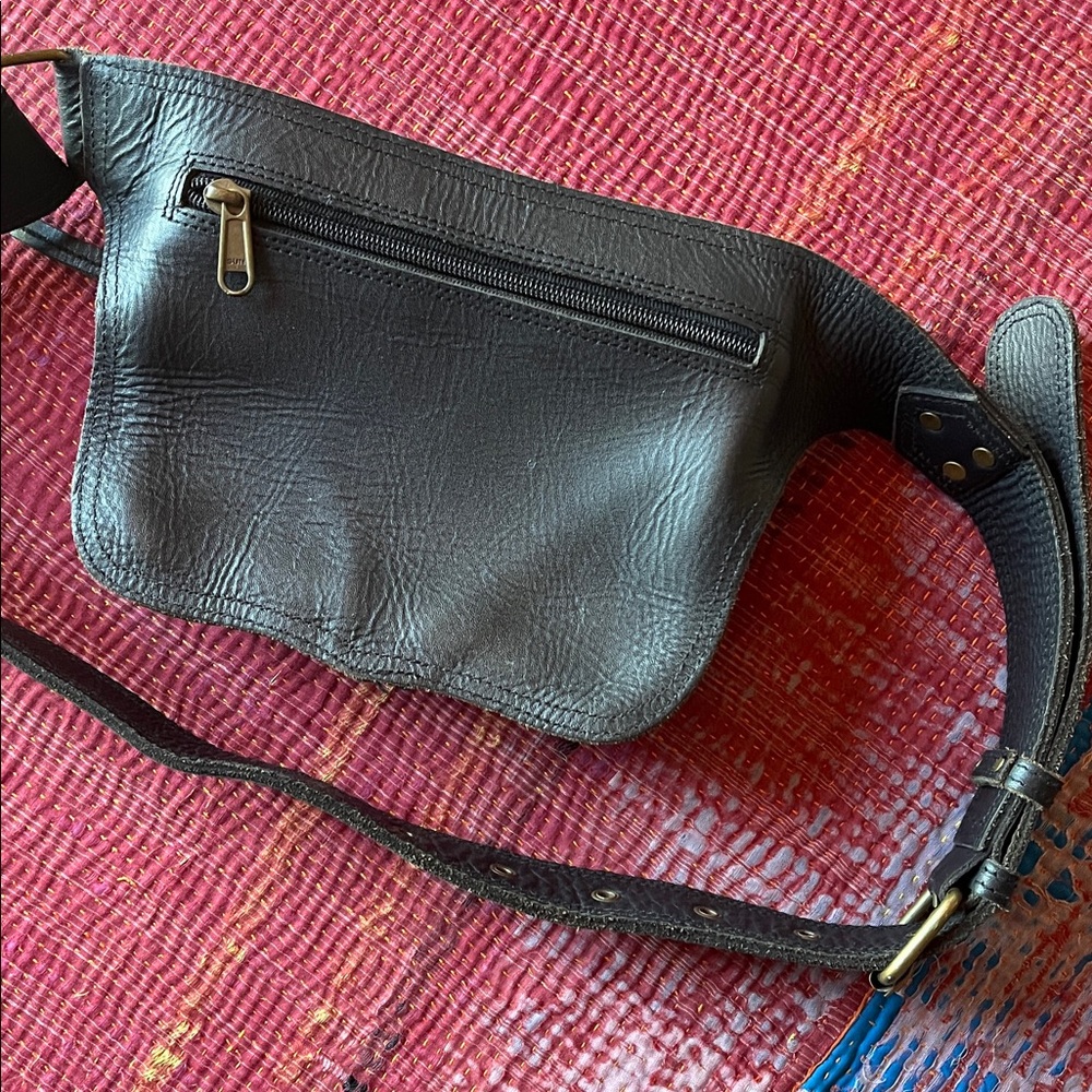 Handmade Black Leather Travel Bag + Belt 🔥 - Picture 6 of 13